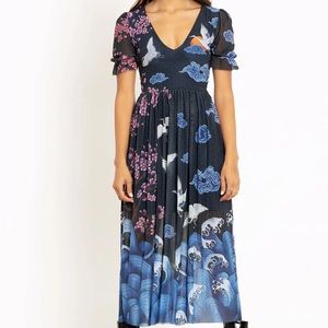 RESERVED BlackMilk Flight of Tsuru Stellar Dress